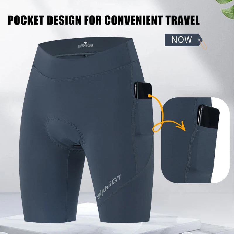 ZYKNIGT bib women's summer free cut hems, high-quality cycling shorts, breathable and quick drying sports pants - ShoreCo.Shop