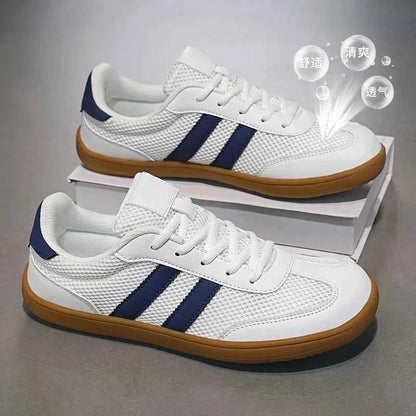 Women Tennis Sneakers Flats Ladies Fashion Men Lace-up Vulcanized Shoes Autumn Outdoor Trainers Student Board Shoes Footwear