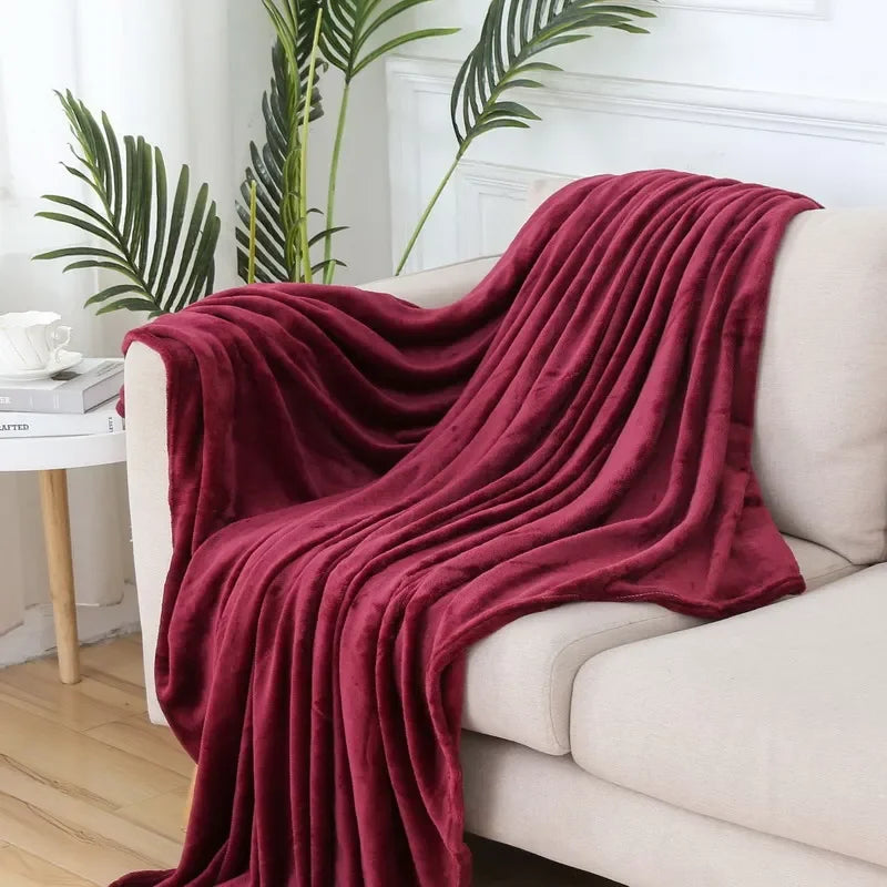 Fluffy Coral Velvet Blanket Flannel Plush Comfortable Thickened and Warm Soft Sofa Throw Blanket for Air-Conditioned Room Luxury    Your Coastal Marketplace | Shoreshopper.com