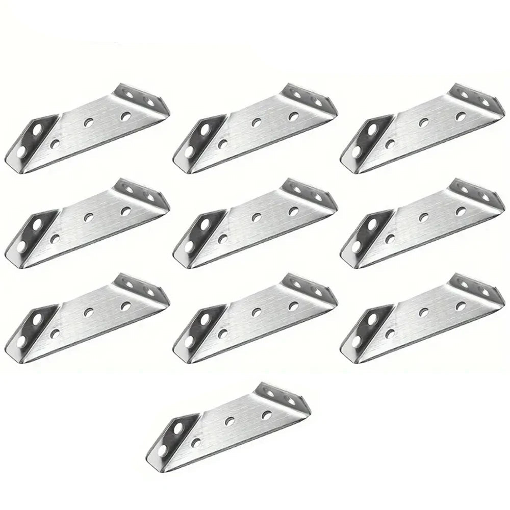 10/20/40/50pcs Thickened Stainless Steel Angle Code 90 Degrees Right Angle Fixed Bracket Furniture Connectors    Home Decor Supply | Online Retail | ShoreShopper.com