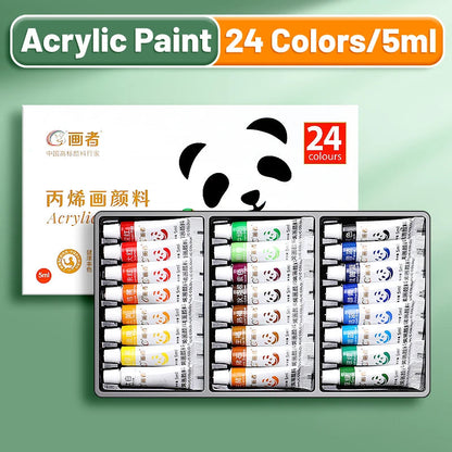 Acrylic Paint Set 12/18/24 Colors 5ml/0.17oz,Water-Proof Portable Art Rich Pigments for DlY Craft,Drawing,Painting,Canvas, Rock    Home Decor Supply | Online Retail | ShoreShopper.com