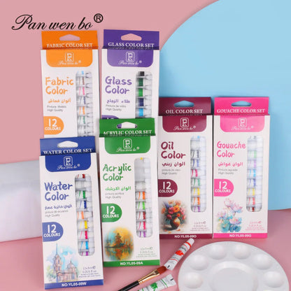 Acrylic Paint Set 6/12 Colors 25ml,Water-Proof Portable Art Rich Pigments for DlY Craft,Drawing,Painting,Canvas, Rock    Home Decor Supply | Online Retail | ShoreShopper.com