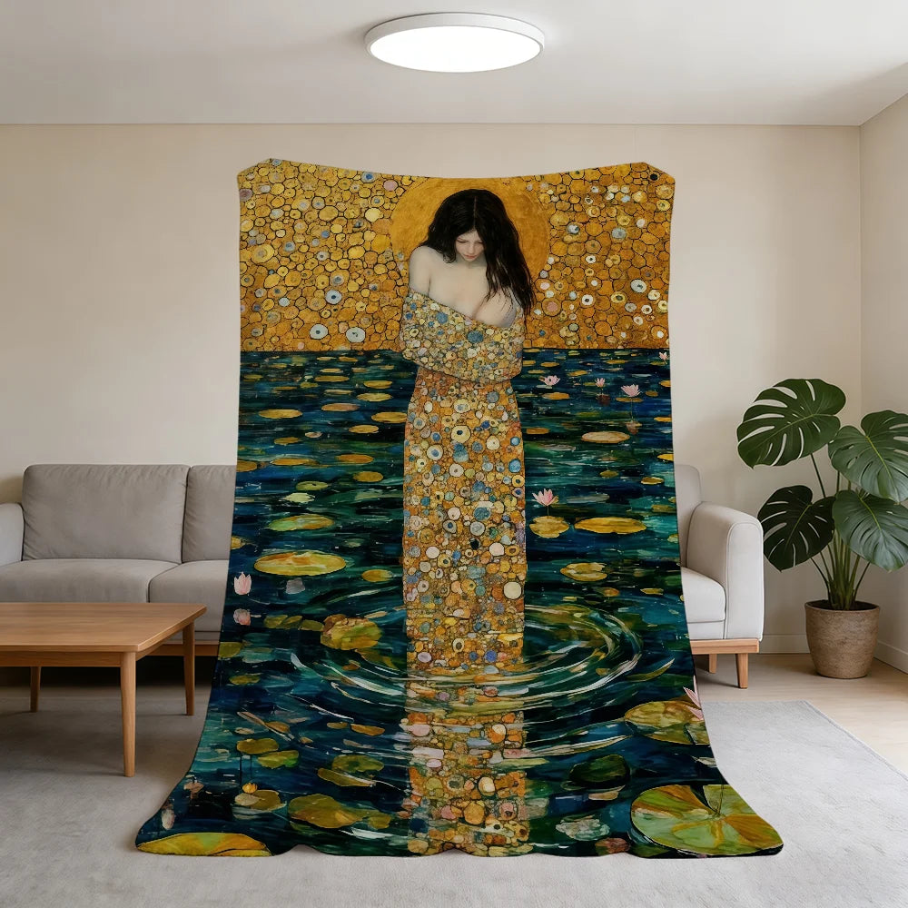 Blanket Super Warm Comfortable Plush Throw K-Klimt Blanket G-Gustav Kiss Child Home Sofa Bedroom The Gift    Your Coastal Marketplace | Shoreshopper.com