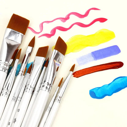 10pcs Multifunctional Art Painting Brushes Set Artist Art Painting Hook Line Watercolor Gouache Oil Painting Brush Art Supplies    Home Decor Supply | Online Retail | ShoreShopper.com