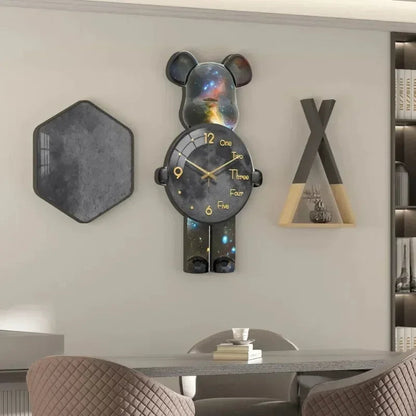Large Bear Wall Clocks CreativeBear Wall Clock Aesthetic Giant Wall-clock Luxury Living Room Decoration Dining Room Ornament    Home Decor Supply | Online Retail | ShoreShopper.com