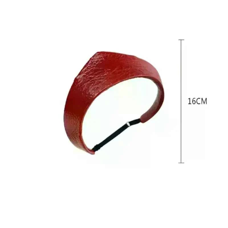 Fashion Adjustable Women Headband Leather Anti Slip Headband European And American Crown Hairband Ladies Headwear