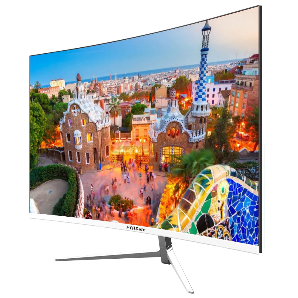 FYHXele 27inch Curved Monitor 1K FHD 75hz VA Panel 2ms Response Adaptive-Sync For Gaming Monitor LED PC Desktop With HDMI/DP - ShoreCo.Shop