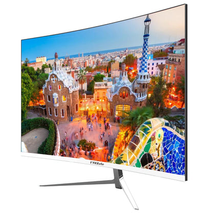FYHXele 27inch Curved Monitor 1K FHD 75hz VA Panel 2ms Response Adaptive-Sync For Gaming Monitor LED PC Desktop With HDMI/DP - ShoreCo.Shop