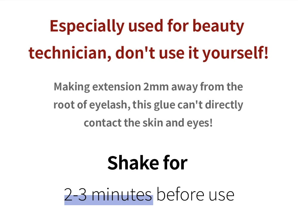 Professional 5ml 0.3S 0.5S 1S 2S 3S Eyelash Glue Fast Drying Strong False Eye Lash Extension Glue Adhesive - ShoreCo.Shop