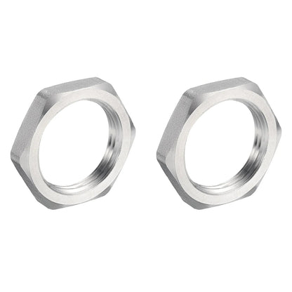 2/5Pcs Cast Pipe Fitting Hex Locknut, 304 Stainless Steel Hex Lock Nut Female Thread for Water Broom and Undercarriage Cleaner    Home Decor Supply | Online Retail | ShoreShopper.com