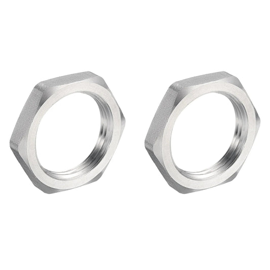 2/5Pcs Cast Pipe Fitting Hex Locknut, 304 Stainless Steel Hex Lock Nut Female Thread for Water Broom and Undercarriage Cleaner    Home Decor Supply | Online Retail | ShoreShopper.com