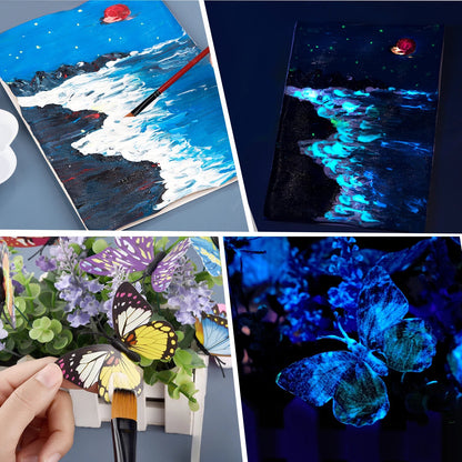 6Colors Acrylic Fluorescent Paint Glow In Dark DIY Painting Art Materials Arts Crafts Painting Tool DIY Graffiti Acrylic Pigment    Home Decor Supply | Online Retail | ShoreShopper.com