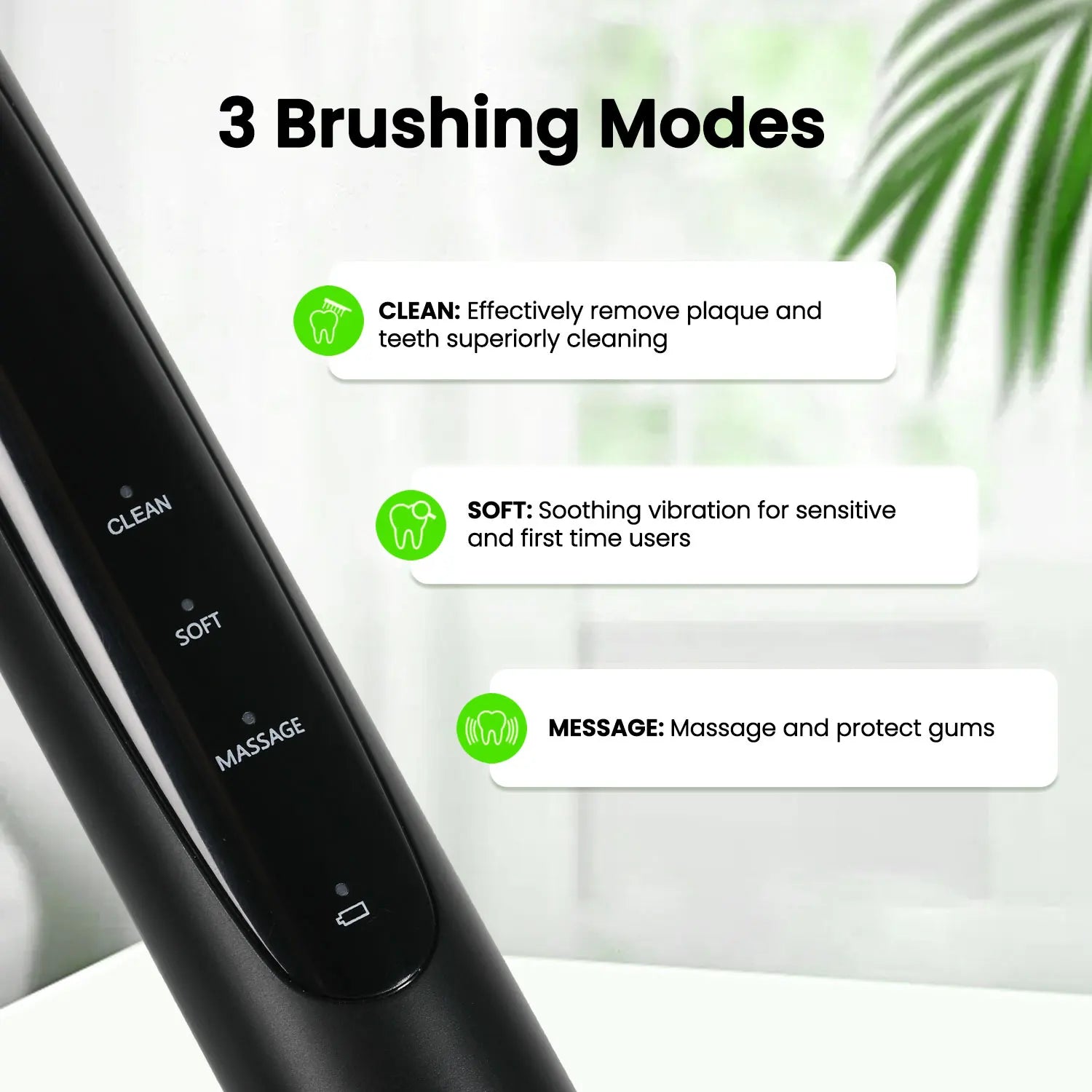 Fairywill Electric Toothbrush T2233Powerful Rotation Cleaning 4 Replacement Heads Rechargeable Sonic Toothbrush for Adults - ShoreCo.Shop