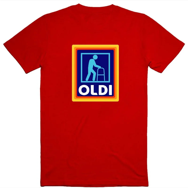 Fathers Day Gift Mens Funny T-Shirt Oldi Parody Gift Summer Men's and Women's Loose and Breathable T-shirt Top    Your Coastal Marketplace | Shoreshopper.com