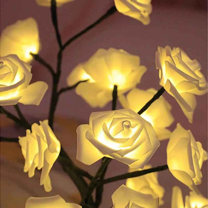 36LED/108LED Table Lamp, Rose Light String, Tree Night Lights, USB Powered Lighting, for Girls Lover Party Camping Summer  Decor