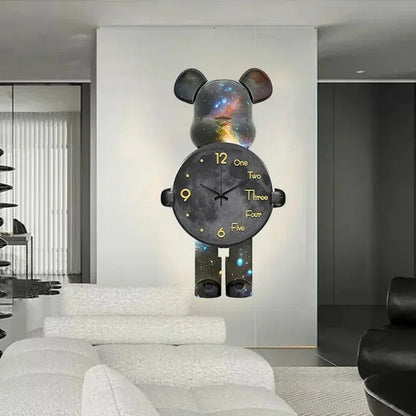 Large Bear Wall Clocks CreativeBear Wall Clock Aesthetic Giant Wall-clock Luxury Living Room Decoration Dining Room Ornament    Home Decor Supply | Online Retail | ShoreShopper.com