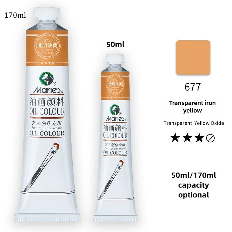 Marie's Oil Paint 170ML Oil Painting Art Creation Pigment Large Oil Paint Paint Single Commonly Used 24 Colors    Home Decor Supply | Online Retail | ShoreShopper.com