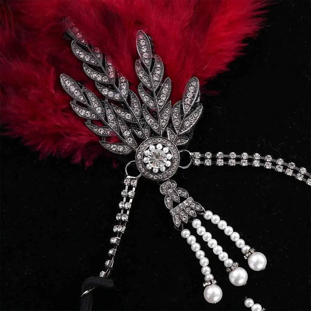Gatsby Cosplay Dress Headwear Diamond Feather Headwear Korean Style Headband Masquerade Party Accessories Sequin Hair    Your Coastal Marketplace | Shoreshopper.com