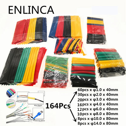 127-750pcs Heat-shrink Tubing Thermoresistant Tube Heat Shrink Wrapping Kit Electrical Connection Wire Cable Insulation Sleeving    Home Decor Supply | Online Retail | ShoreShopper.com