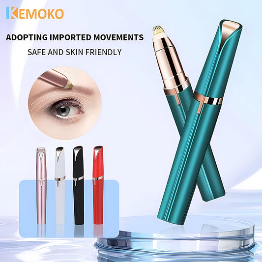 Electric Eyebrow Trimmer USB Charger Security Hair Removal Eye Brow Epilator Shaper Shaver Painless Razor Facial Hair Remover - ShoreCo.Shop