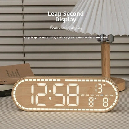 Minimalist Design Digital Wall Clock Silent Operation Nordic Style Alarm Clock Temperature Date Display Hanging Mount    Home Decor Supply | Online Retail | ShoreShopper.com