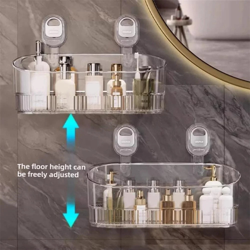 Multi-functional Bathroom Shelf with Suction Cup No Drilling Needed Shower Caddy for Shampoo Conditioner Soap Razors kitchen ﻿    Home Decor Supply | Online Retail | ShoreShopper.com