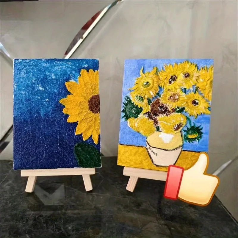 1 set of painting kit, 1 drawing board, 1 easel, 2 pens, 6 colors of paint, 1 palette, mini drawing board, acrylic paint    Home Decor Supply | Online Retail | ShoreShopper.com