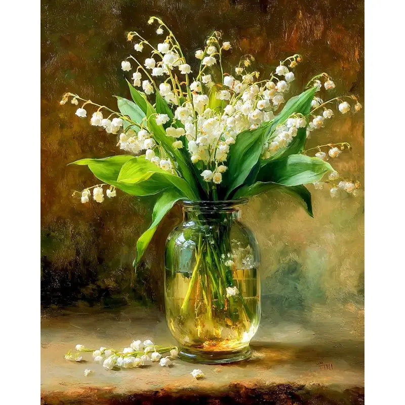 CHENISTORY Painting By Number Pink Flower Drawing On Canvas Hand Painted DIY Picture By Numbers Home Decoration    Home Decor Supply | Online Retail | ShoreShopper.com