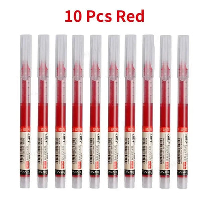 10Pcs/set High Quality Needle Type Gel Pens Straight Liquid Ballpoint Pen Kawaii Stationery School Office Supplies Writing    Home Decor Supply | Online Retail | ShoreShopper.com