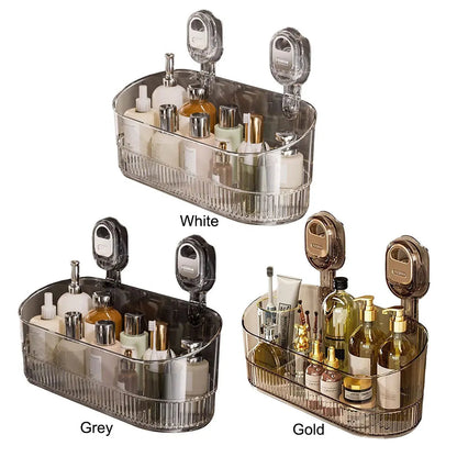 Hanging Shower Shelf Suction Storage Box Large Capacity & Strong Load-Bearing Removable Shower Basket Suction Cup for Bathroom    Home Decor Supply | Online Retail | ShoreShopper.com