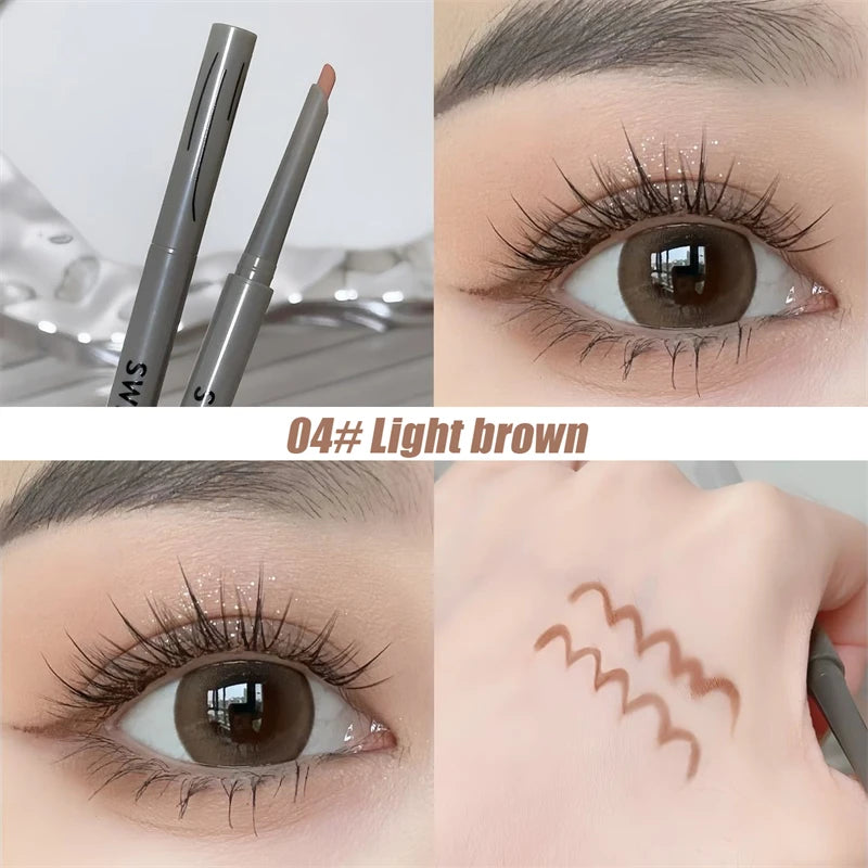 Silky Long-lasting Eye Liner Pencil  Eyeliner Pen Natural Matte Wine Red Eyeliner Easy To Color Waterproof Eye Make Up Cosmetics - ShoreCo.Shop