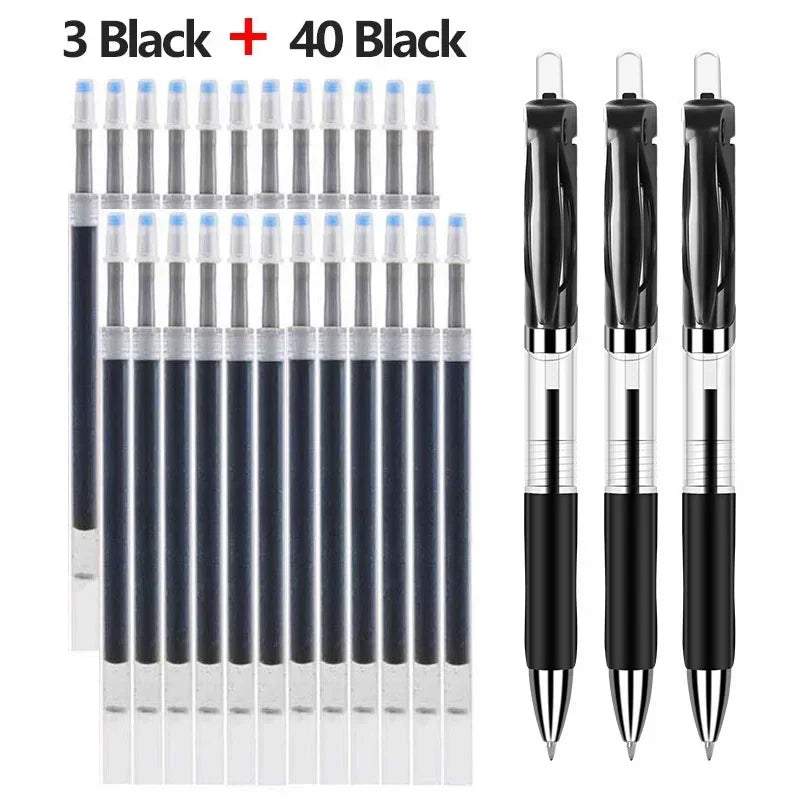 43 PCS Gel Pens & Refills Set Stationery Kawaii writing pen Black/red/blue ink 0.5 mm blue ballpoint pen Office school supplies    Home Decor Supply | Online Retail | ShoreShopper.com