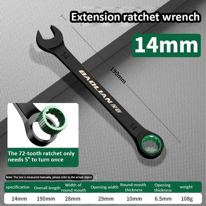 Dual-Purpose Wrench Fast Plum Blossom Ratchet Wrench Industrial Grade 72 Tooth Labor-Saving, Fast and Durable Dual-use Wrench    Home Decor Supply | Online Retail | ShoreShopper.com