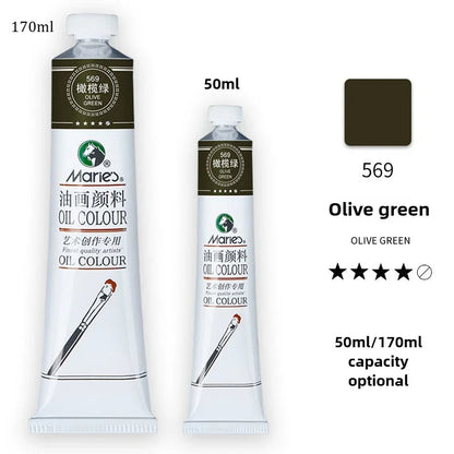 Marie's Oil Paint 170ML Oil Painting Art Creation Pigment Large Oil Paint Paint Single Commonly Used 24 Colors    Home Decor Supply | Online Retail | ShoreShopper.com