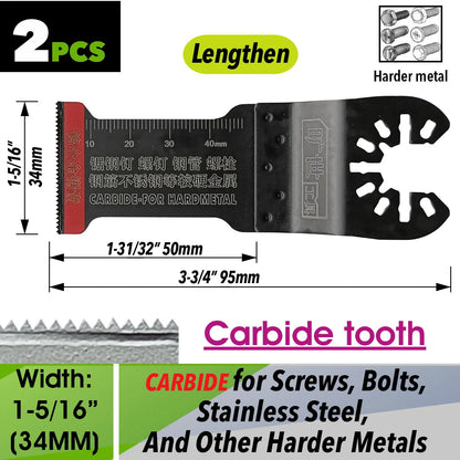 Oscillating Saw Blades Kit，Multitool Blades - Compatible with Milwaukee Dewalt  Worx Skil AEG Ryobi - ShoreCo.Shop
