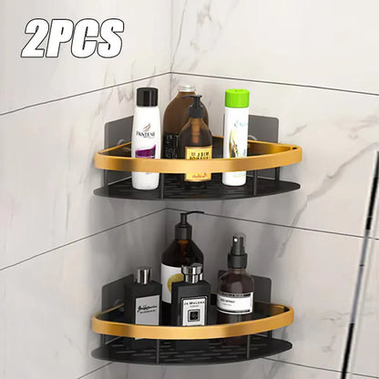 Bathroom Shelves Wall Mounted Non perforated Bathroom Shelf Shower  Storage Shelf  Kitchen Organizer  Bathroom Corner Shelf    Home Decor Supply | Online Retail | ShoreShopper.com