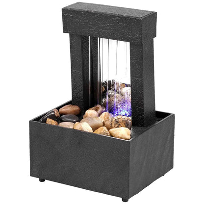 Desktop Water Fountain Decor TableTop Fountain Relaxation Tabletop Relaxion Mini Indoor Water Fountain for Home Decor Crafts