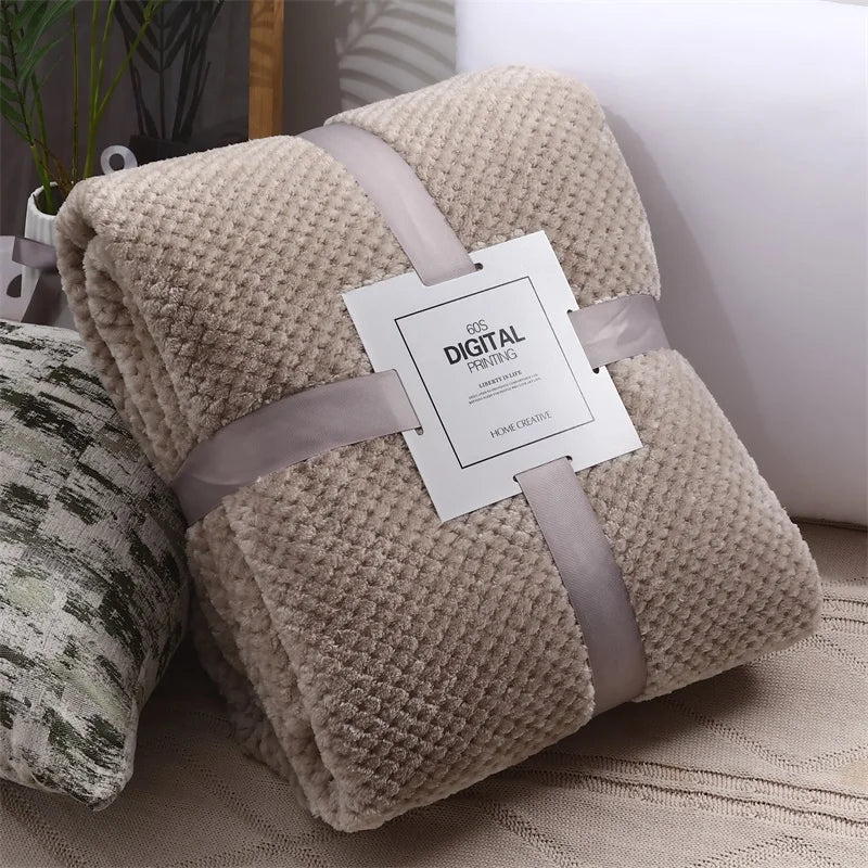 Fluffy Coral Velvet Blanket Flannel Plush Comfortable Thickened and Warm Soft Sofa Throw Blanket for Air-Conditioned Room Luxury    Your Coastal Marketplace | Shoreshopper.com