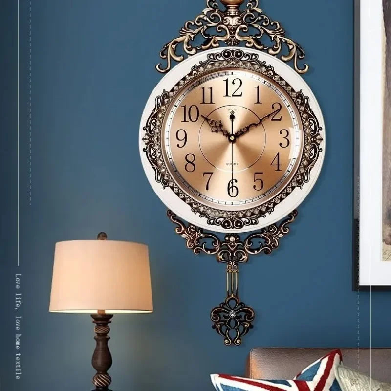 Large Luxury Gold Wall Clock Living Room Silent Creative Swing Wall watches Bedroom Quartz Clocks Wall Home Decor    Home Decor Supply | Online Retail | ShoreShopper.com