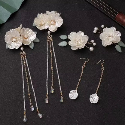 1 Set Ancient Headwear Hairpins Complete Super Immortal Made Headwear New Simple Pink flower Children's Ancient Headwear    Your Coastal Marketplace | Shoreshopper.com