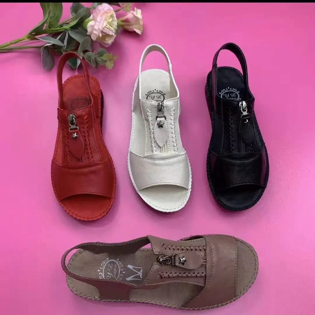 New Women Shoes Fashion Flat Sole Sandals Shoes for Women Fish Mouth Comfortable Casual Sandals Zapatos De Mujer    Your Coastal Marketplace | Shoreshopper.com