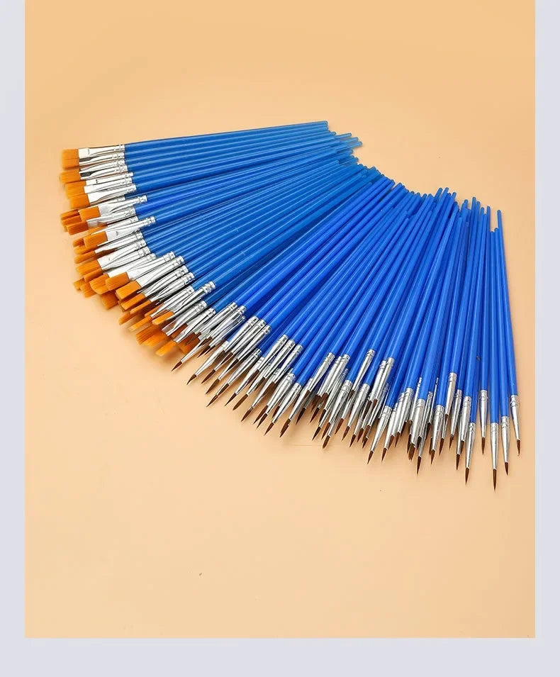 10/20/50Pcs Painting Brushes Set Art Round / Flat Brushs Nylon Hair Paint Brushes Pen for Oil Acrylic Watercolor Art Supplies    Home Decor Supply | Online Retail | ShoreShopper.com