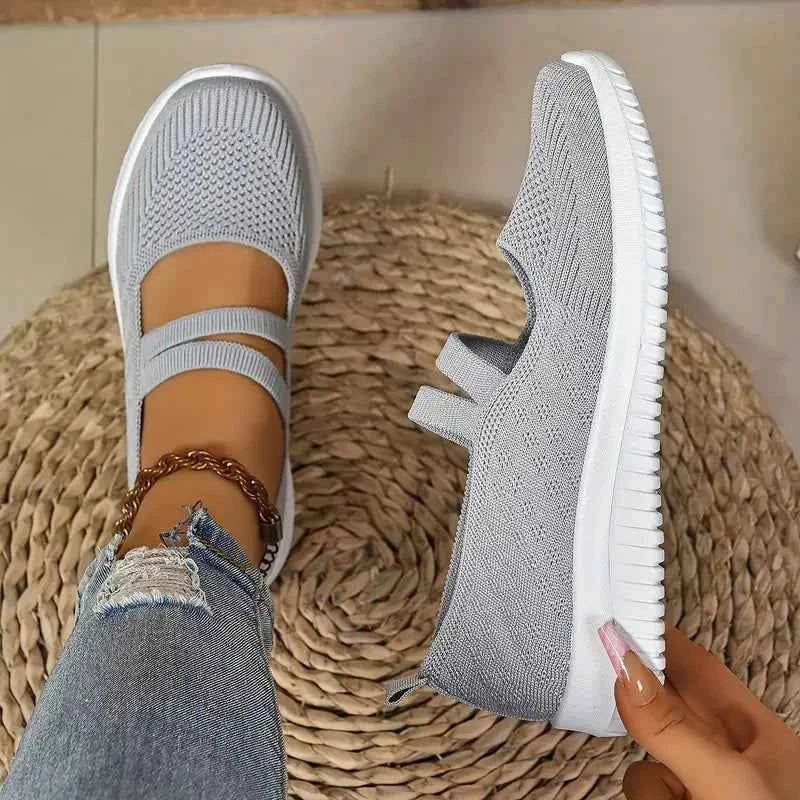 Women's shoes, breathable flying woven shoes, women's outdoor casual shoes, flat anti-slip shoes, free shipping shoes