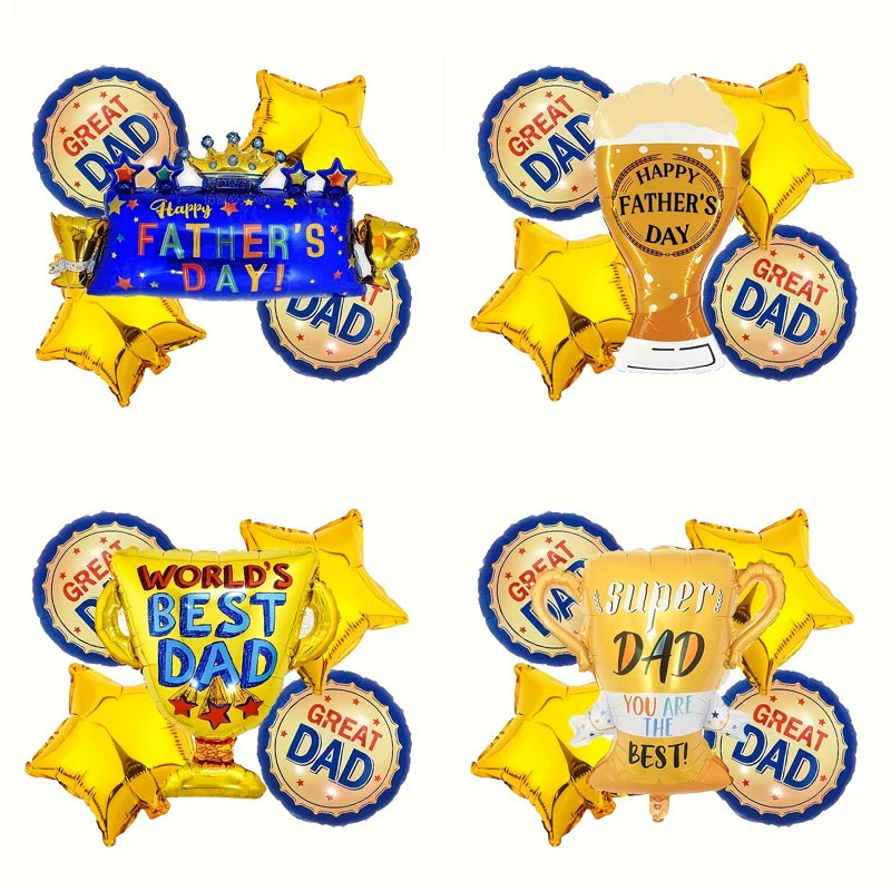 1set Large Best Dad Trophy Foil Balloons Spanish Father's Day Trophy Balloons Father's Day Party Decorations Dad Favorat Gifts    Your Coastal Marketplace | Shoreshopper.com