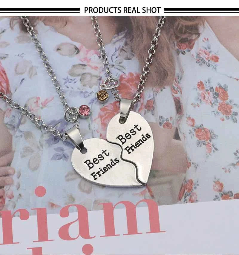 New Best Friends Necklace For Women Girls Broken Heart Puzzle Musical Note Pendant Necklaces BFF Friendship Forever Jewelry Gift