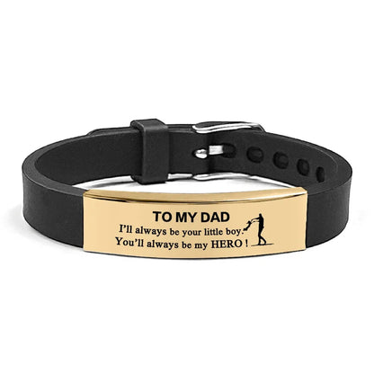 Father's Day Gifts Inspirational Quote Bracelets Wristband Stainless Steel Family Bracelets Adjustable Bracelet for Father    Your Coastal Marketplace | Shoreshopper.com