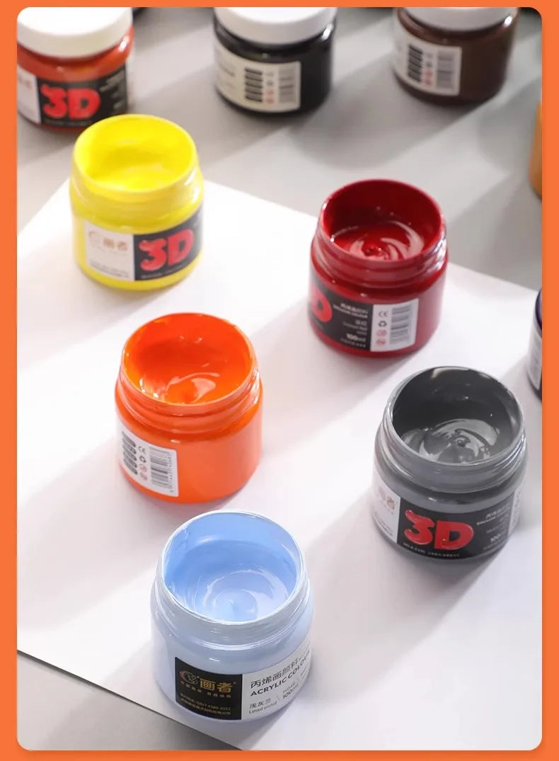 500/300/100/50ml 48 Colors Waterproof Acrylic Paint Professional Grade Pigments Art Painting Pigment Stationery School Supplies    Home Decor Supply | Online Retail | ShoreShopper.com