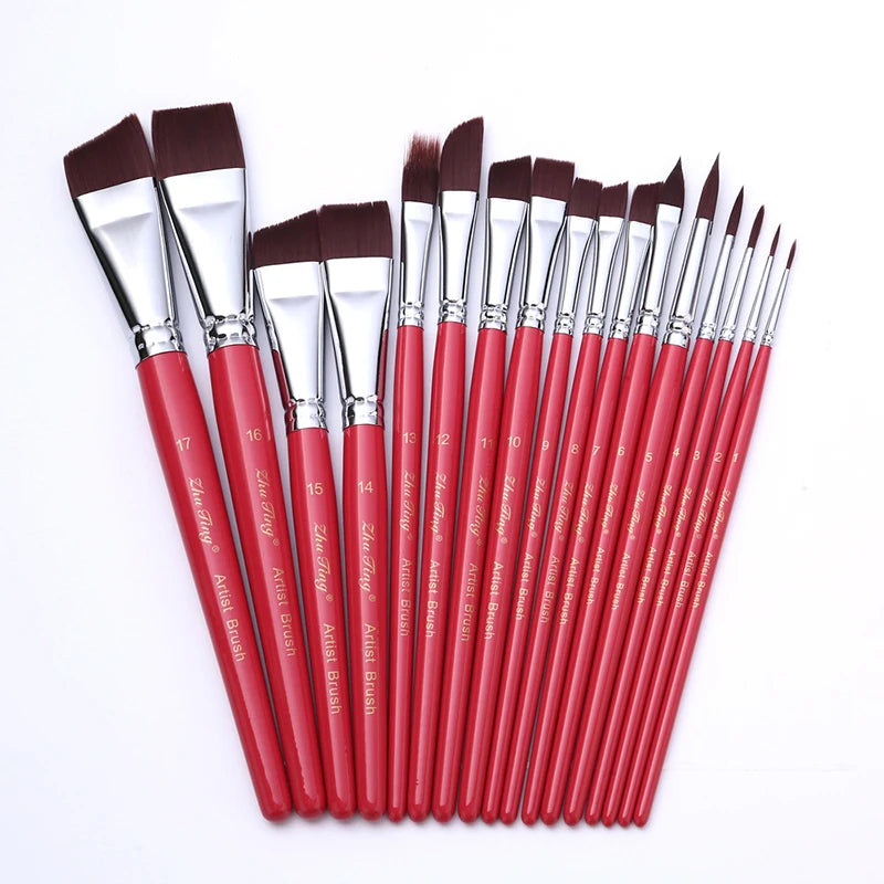 Body Pinting Face Body Art Paint Multifunctional Professional Paint Brushes Set Wooden Handle Nylon Brush Oil Painting Brushes    Home Decor Supply | Online Retail | ShoreShopper.com
