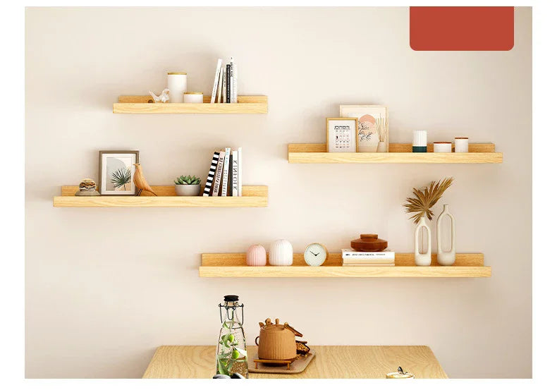 Wooden Floating Shelf Wall Mounted U-shaped Shelf Display Stand For Living Room Bathroom Kitchen Organizer Storage Rack    Home Decor Supply | Online Retail | ShoreShopper.com
