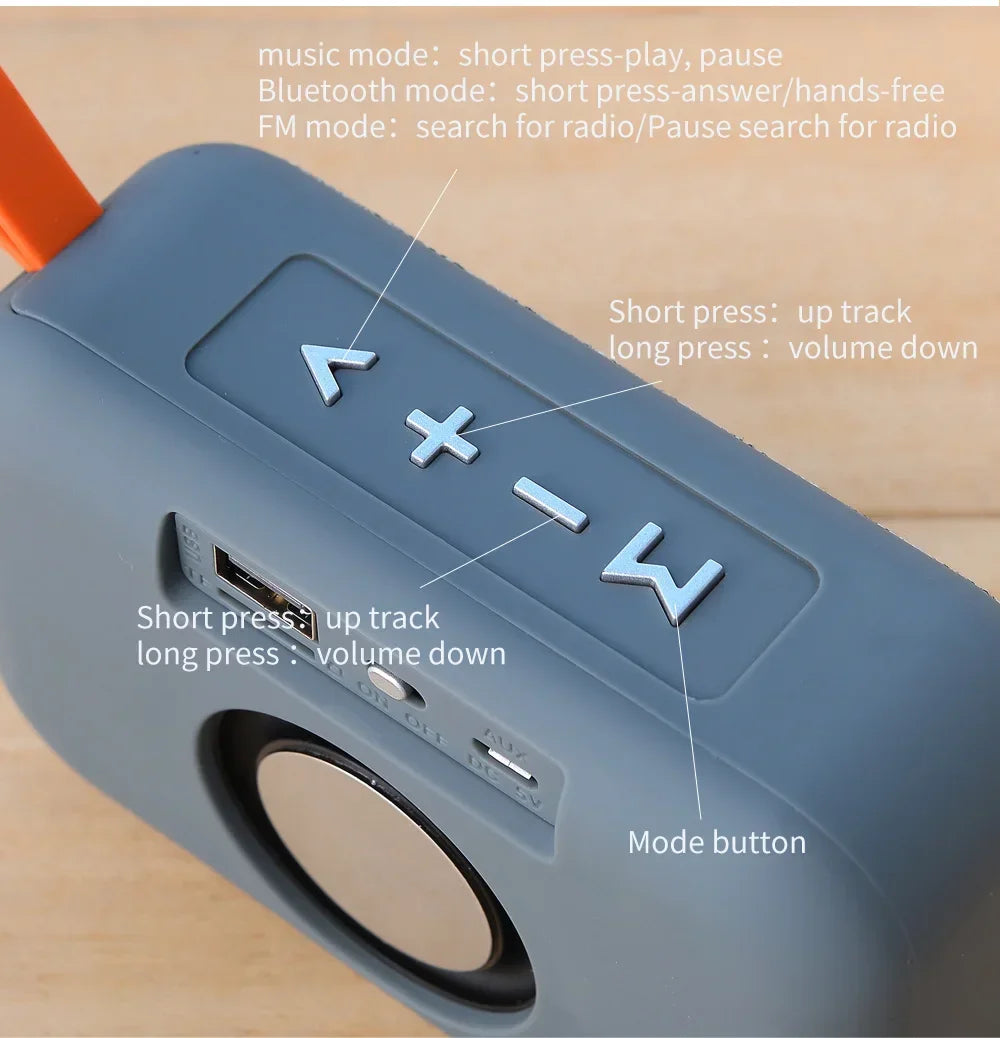 Speaker TG506 Portable Mini Wireless Soundbar Bluetooth 5.0 Outdoor Indoor HIFI Loudspeaker Support TF Card FM Radio Waterproof    Home Decor Supply | Online Retail | ShoreShopper.com